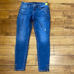 Silver Jeans aiko skinny zip ankles